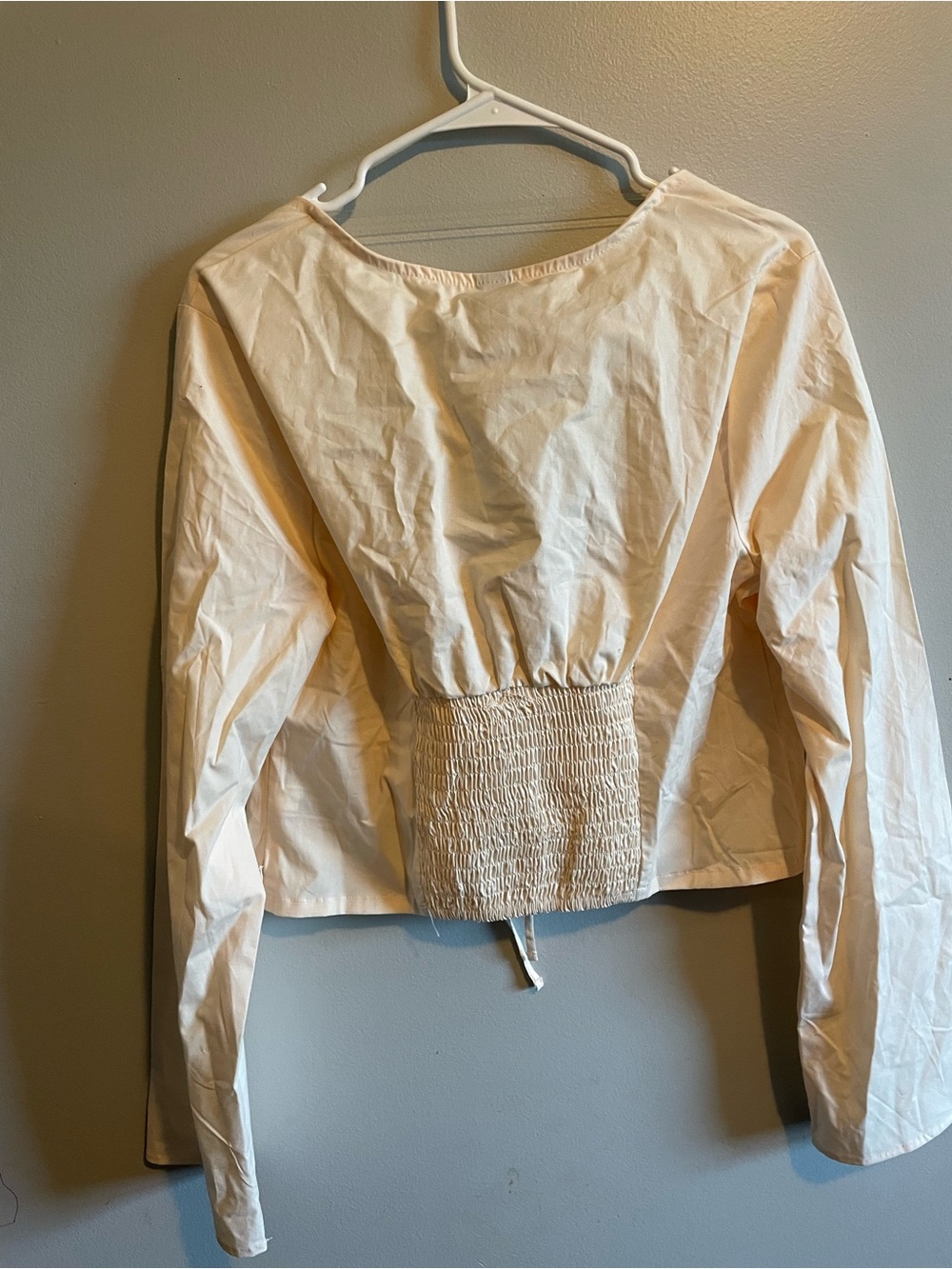 Target Light Drawstring Crop Top - Picture 2 of 4